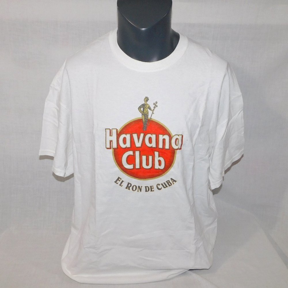 Classic Havana Club Cuba White Red T Shirt Mens XL